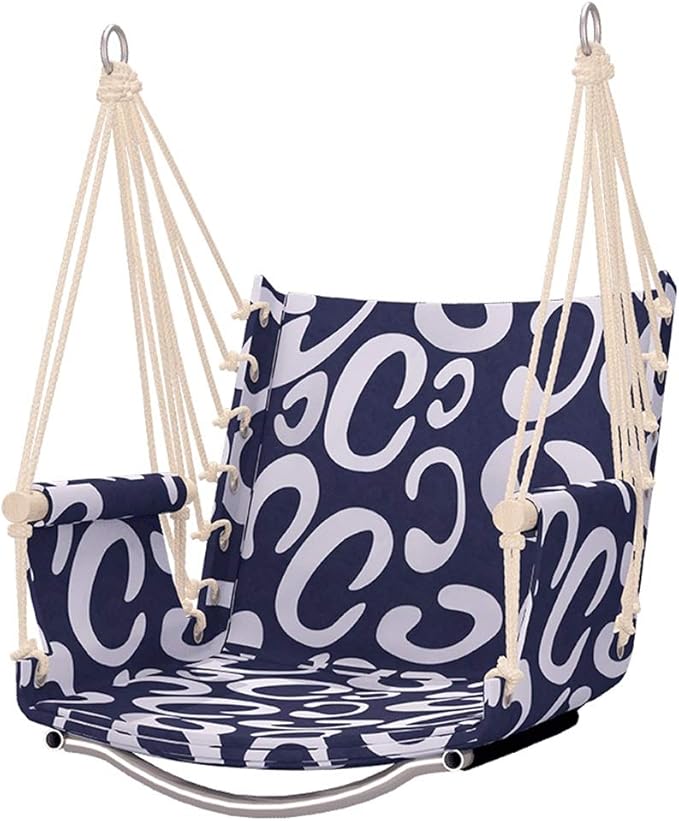 Camping Hammock, Hammock Balcony Hanging Chair Dormitory Dormitory Student Hammock Indoor Basket Lazy Rocking Chair Single Art Swing Outdoor Camping(C)