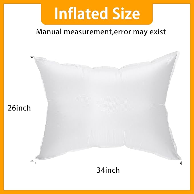 Adnee 34 x 26 Inch Patio Furniture Cover Airbag-Rectangle PP Patio Table Cover Air Pillow-Inflatable Outdoor Furniture Cover Support Prevents Leaves,Water and Snow Pooling
