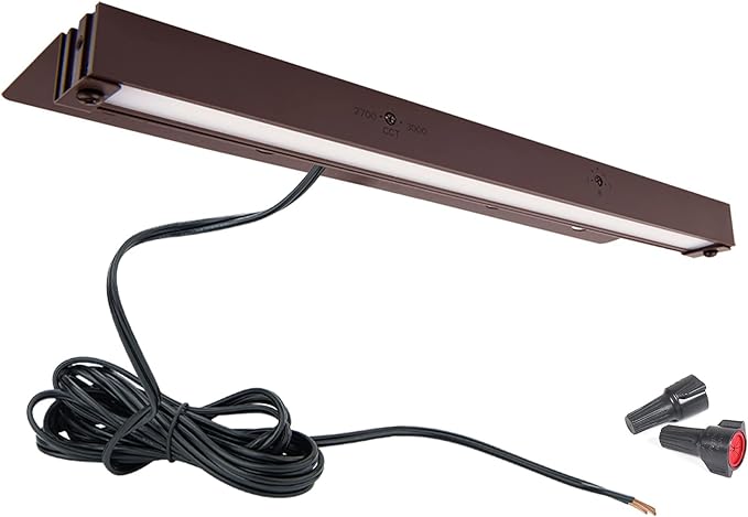 WAC Landscape Lighting, Hardscape 12in LED 12V Strip Light with Quick Release and 2-CCT 2700K-3000K in Bronze
