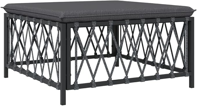 Patio Furniture Sets,Outdoor loveseat,Patio Conversation Sets,4 Piece Patio Lounge Set with Cushions Anthracite SteelSuitable for Patio, Garden, Gazebo Low