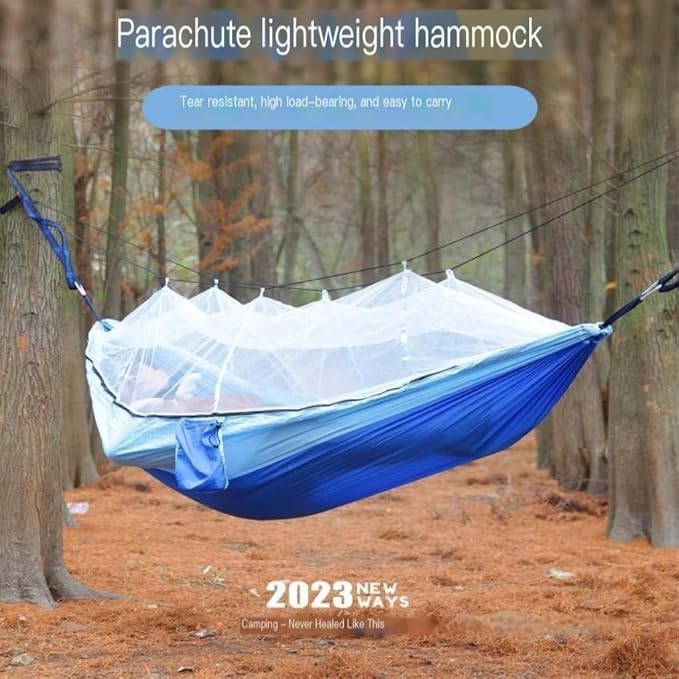 Hammock Multifunctional Outdoor Hammocks, Combining Mosquito Protection and Leisure Hammocks for Outside(Red)