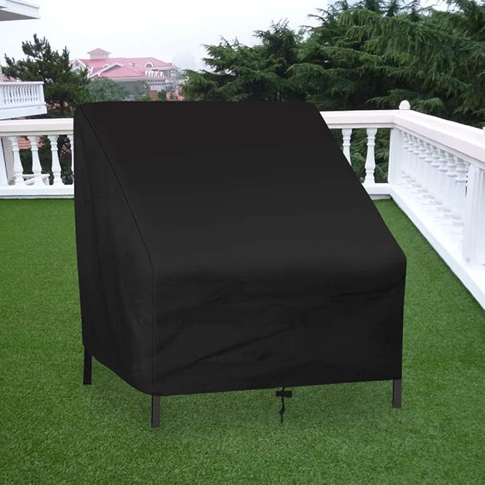 Uranshin Outdoor Patio Furniture Covers - Waterproof Rocking & Lounge Chairs, 210D, 37.8"W x 30.7" D x 28.74" H