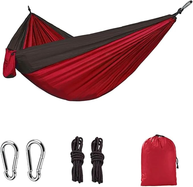 Hammock Ultra-Light Travel Camping Hammock 300kg Load Capacity Breathable Quick-Drying Parachute Included Outdoor Indoor Garden Quick-Opening(Green)
