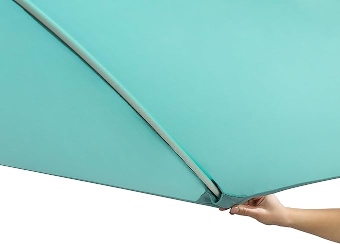 Aqua Outdoors Patio Umbrella – Heavy Duty, Wind-Stable, Adjustable Tilt & Height – Sun Shade for Pool, Deck, Backyard – Rust-Free Frame – Easy Assembly