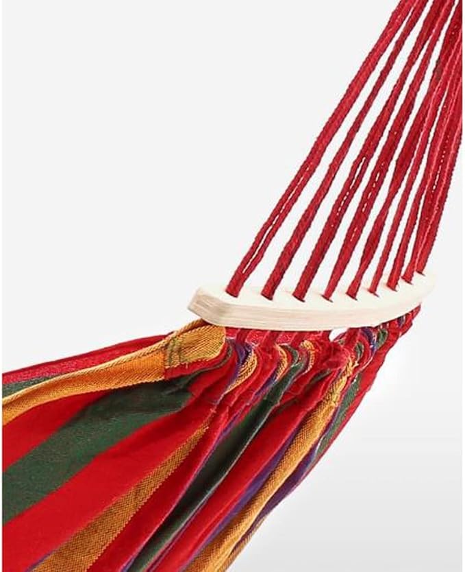 Outdoor Hammock Anti-Rollover Travel Camping Portable Hammock Hanging Chair Outdoor Portable Camping Travel Equipment (Color : Red, Size : 200 * 100cm)