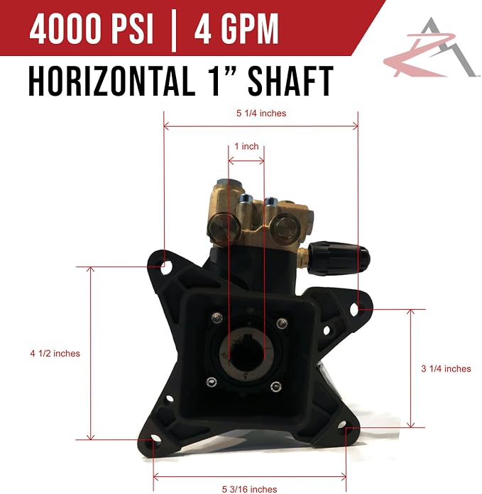 The ROP Shop | OEM | 4000 psi AR Power Pressure Washer Pump & VRT3 Unloader - Replaces RSV 4G40 EZ