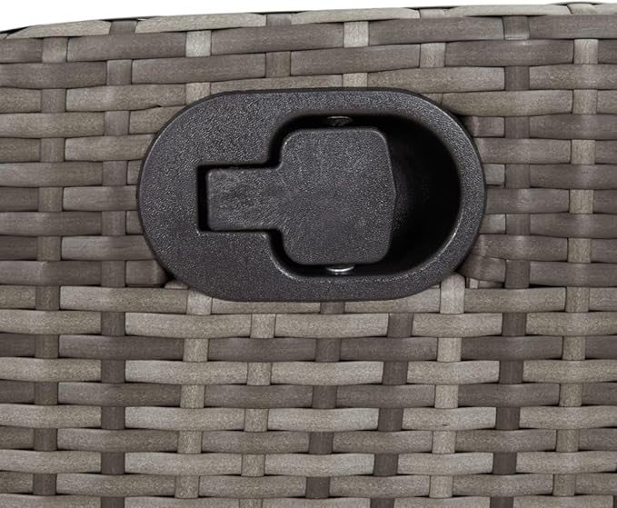Backyard Furniture Patio Conversation Sets Outdoor Seating 5 Piece Patio Dining Set with Cushions Gray Poly Rattan Suitable for Gardens, Balconies, Decks