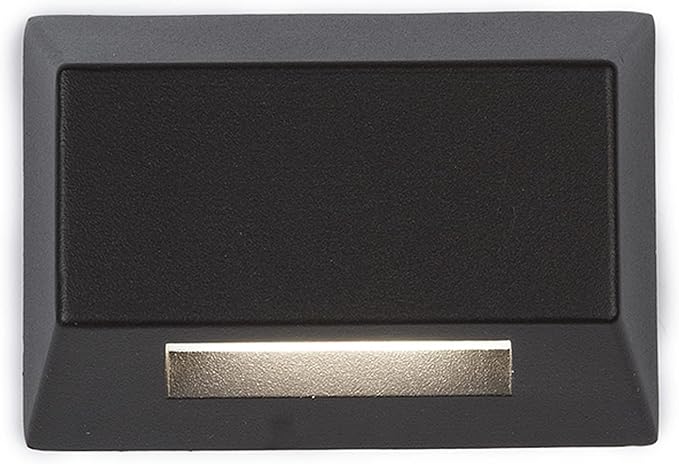 WAC Landscape Lighting, Rectangular LED 12V Deck and Patio Light 3000K Warm Built-in LED in Bronze