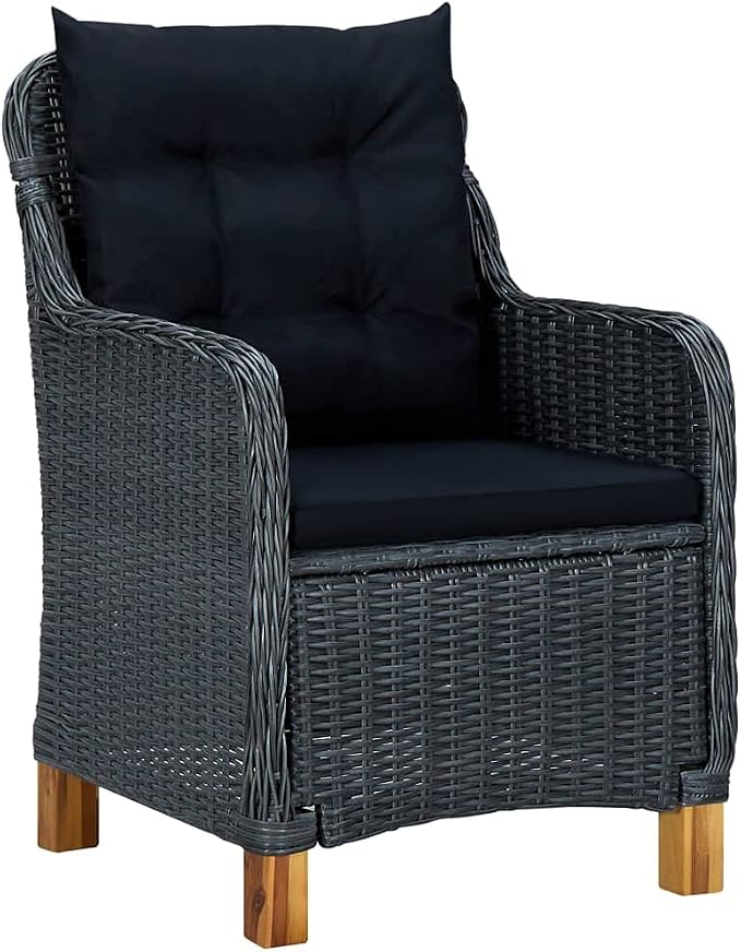 5 Piece Patio Dining Set,Outdoor Dining Set,Outdoor Furniture Sets,Patio Table and Chairs,Patio Furniture Set,Patio Coffee Table,Outdoor Patio Chairs,Modern Set,for Garden,Poolside, Dark Gray