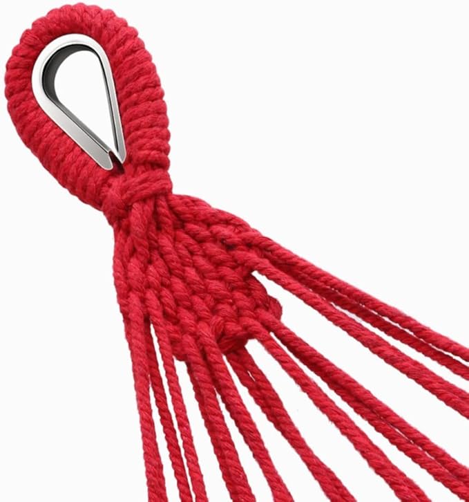 Outdoor Hammock Anti-Rollover Travel Camping Portable Hammock Hanging Chair Outdoor Portable Camping Travel Equipment (Color : Red, Size : 200 * 100cm)