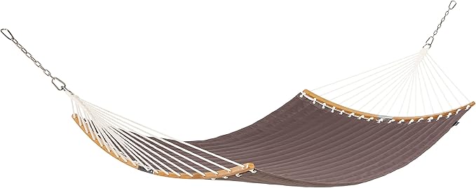 Classic Accessories Ravenna 81 x 55 Inch Quilted Double Hammock, Dark Taupe