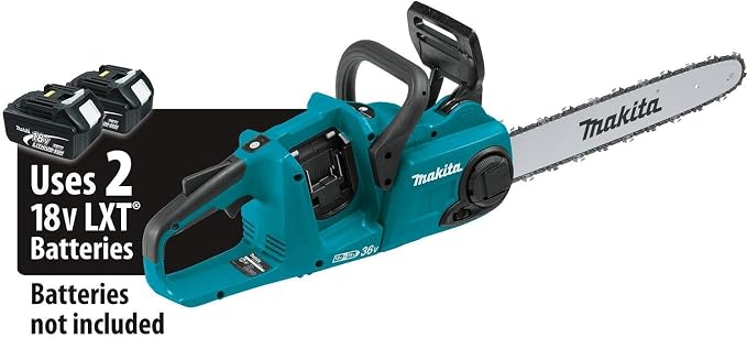 Makita XCU04Z 18V X2 (36V) LXT Lithium-Ion Brushless Cordless 16" Chain Saw, Tool Only (Renewed)