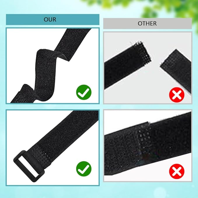 24 Pack Reusable Patio Umbrella Straps, Adjustable Securing Straps for Parasol, Multipurpose Fastening Straps for Patio Umbrella Accessories, Outdoor Furniture and Gear