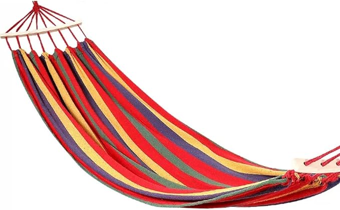 Outdoor Hammock Anti-Rollover Travel Camping Portable Hammock Hanging Chair Outdoor Portable Camping Travel Equipment (Color : Red, Size : 200 * 80cm)