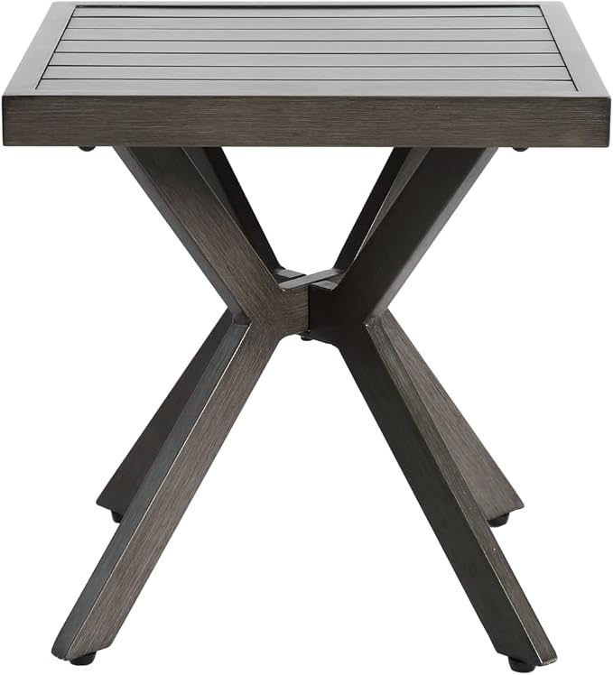 Aluminum Cast Side Table, Versatile for Indoor or Outdoor Use, Lightweight and Portable, Comes with Protective Coating for Longevity