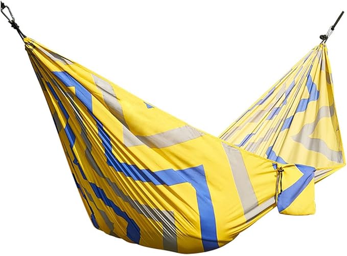 Double Camping Hammock, Lightweight Nylon Portable Hammock with Ropes, Travel Hanging Hammock with Carrying Bag, for Indoor Travel Beach (Color : SingleE, Size : 230x100cm)