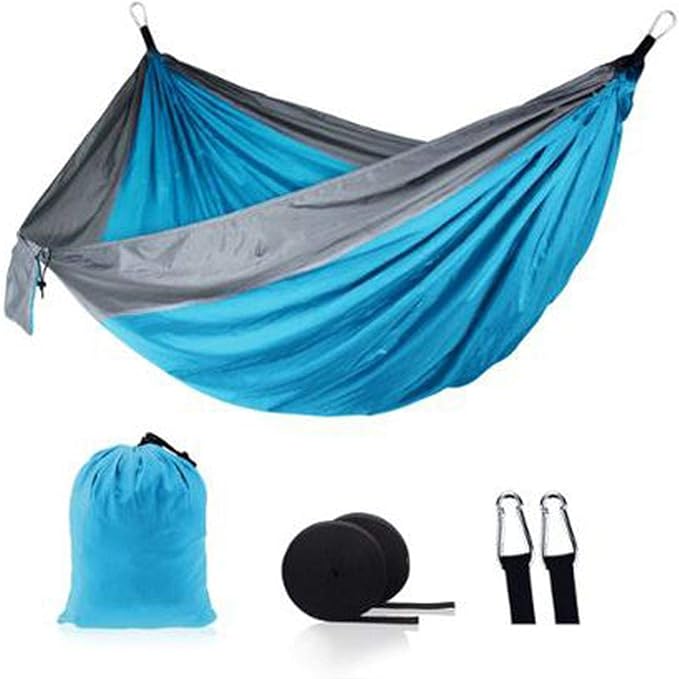 Ultralight Outdoor Camping Nylon Hammock Sleeping Swing Tree Bed Garden Backyard Furniture Hanging Double Hammock Chair Hanging Cushion 21