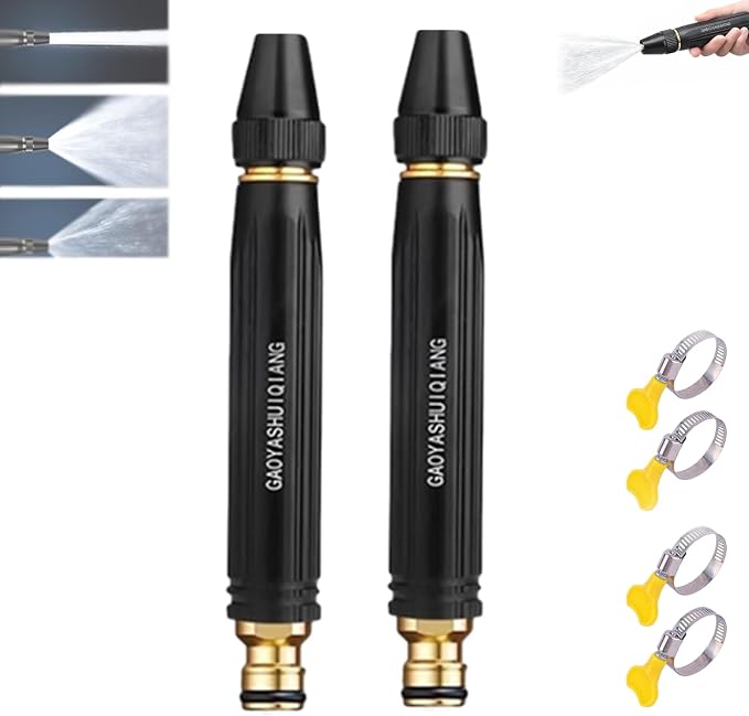 Unismart Power Washer, Powerful High-Pressure Water Gun for Car Cleaning, Home High-Pressure Car Wash Water Gun with Booster Nozzle, for Cars Washing (2pcs)