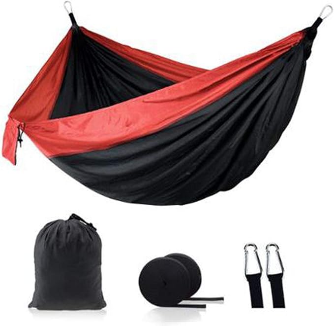 Ultralight Outdoor Camping Nylon Hammock Sleeping Swing Tree Bed Garden Backyard Furniture Hanging Double Hammock Chair Hanging Cushion 15