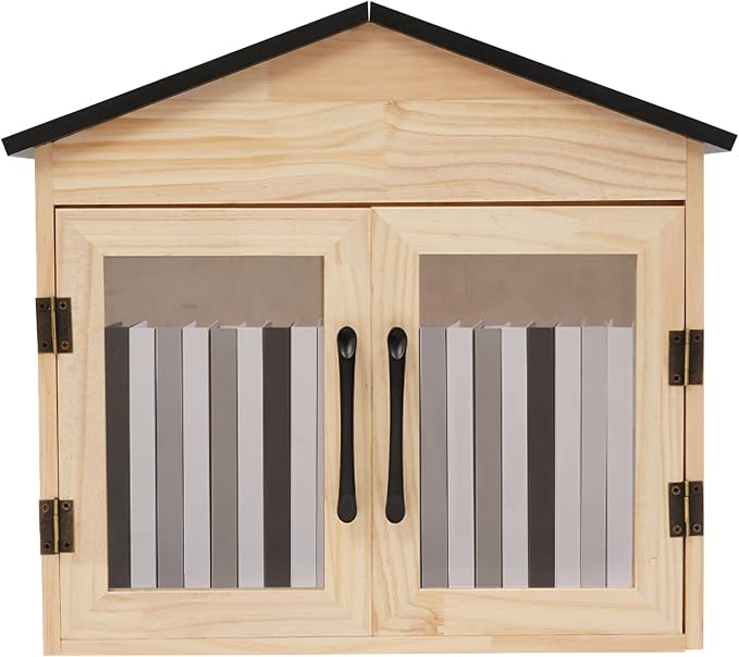 Outdoor Library Book Box, Wooden Book Cabinet, Literature Exchange Cabinet for Sharing Book, Enhancing Friendship, 16.9 x 11x 16.5in