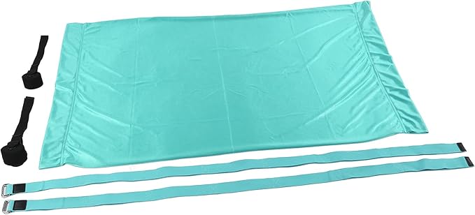 Yoga Hammock Handstand Split Leg Stretchable Aerial Yoga Swing, Adjustable Portable Elastic Hammock with Door Anchors and Straps for Home Gym Yoga Training (Blue)