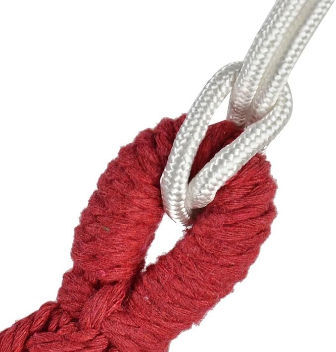 Ruilogod Stripe Pattern Outdoor Camping Rope Swing Bed Tree Hanging Suspended Hammock (id: 0f3 0fc a20 4b7 e70