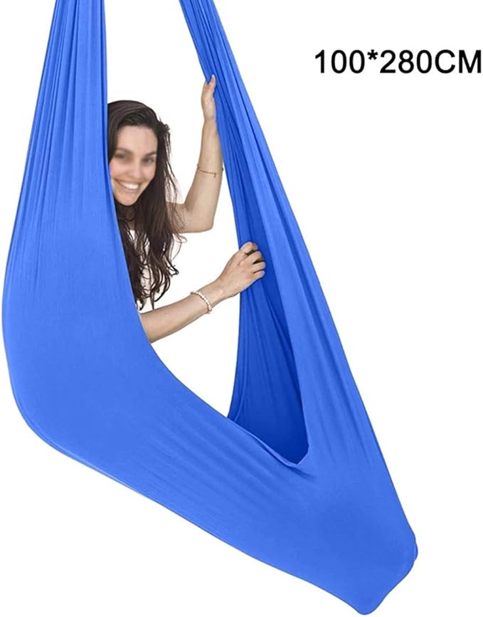 Kids Elastic Swing Adjustable Indoor Cuddle Therapy Hammock with Special Needs for Sensory Needs Autism ADHD SPD Ideal (Size : 100 x 280 cm)