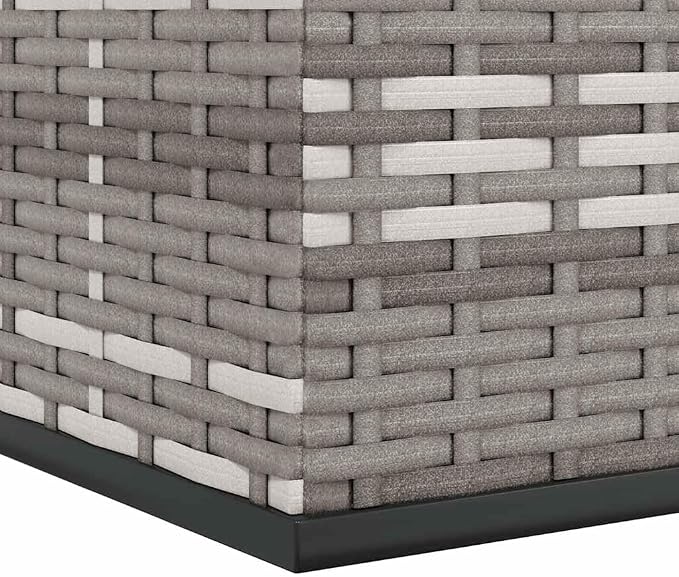 Grey Outdoor Cushion Storage Box with Gas Lift, Water-Resistant and Rust-Resistant Steel Frame, Large Capacity for Patio Cushions Pillows Blankets, 39.4x19.3x40.7