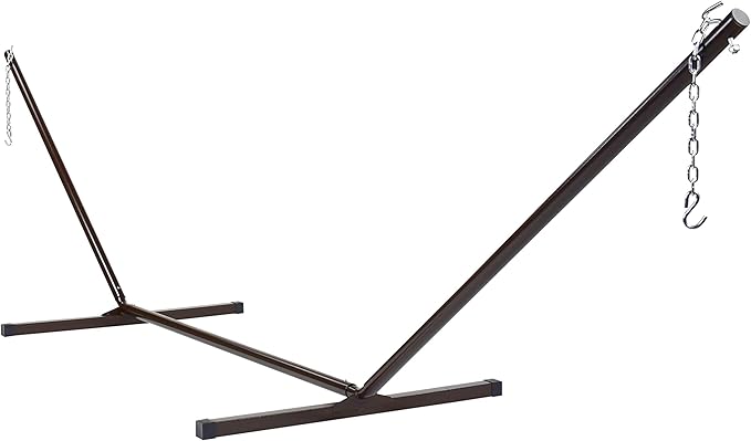 Island Escape Rope Hammock and Stand Set (Mocha Stand and Mocha Hammock)
