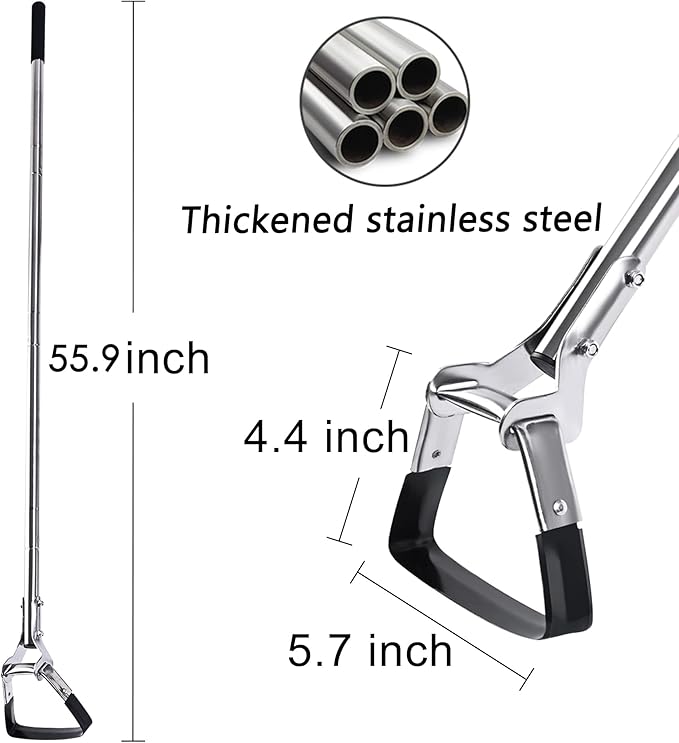 BARAYSTUS Garden Hoe 3-Height Adjustable - 55.9 Inch Long Handle Weeding Tool, Stainless Steel Heavy Duty Scuffle Hoe for Lawn,Yard & Vegetable Garden