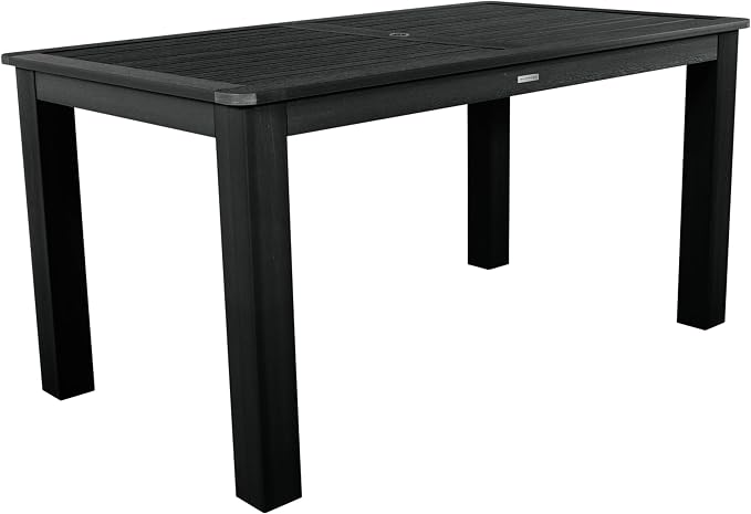 Highwood AD-CTB47-BKE Lehigh and Weatherly Rectangular Counter Height Dining Table, 42 x 72", Black