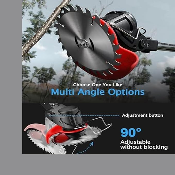Electric Wacker Weed,Cordless Wacker Weed&Grass Edger Cordless(2 Batteries & Charger Included) with 3 Types Blades.Lightweight Weed Eater.