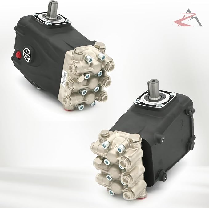 The ROP Shop OEM Annovi Reverberi Horizontal Pump for Pressure Washer for Interpump WS202 Solid Shaft