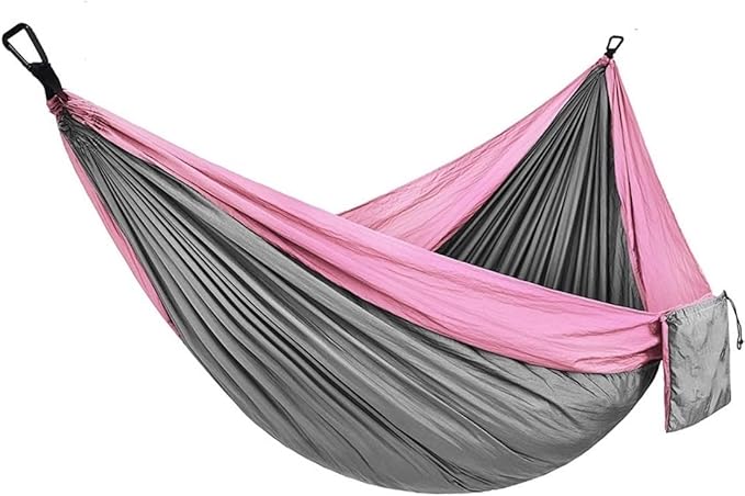 Camping Hammock Bed Camping Hammock Portable Parachute Fabric Garden Outdoor Leisure Sleeping Swing Travel Hanging Bed Hammock Swing (Color : G)