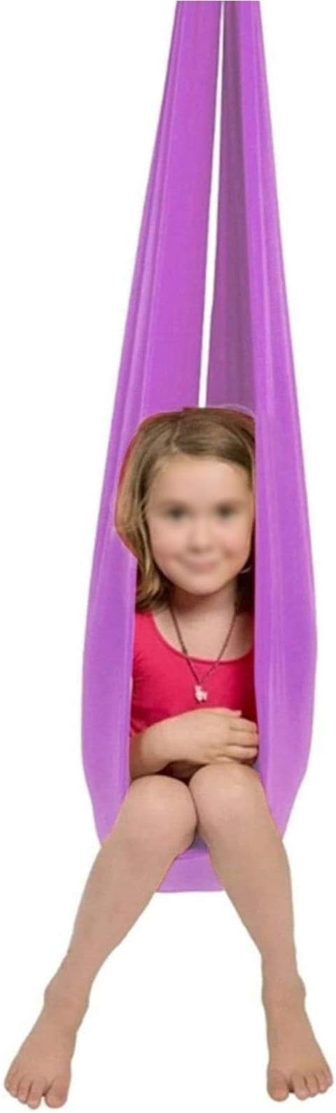 Therapy Swing Sensory Cuddle Hammock Home Outdoor For Kids Child And Teens Autism Adhd Aspergers Load Up To 440LB With Special Needs Children Toy Swing ( Color : Light purple , Size : 150 x 280 cm )