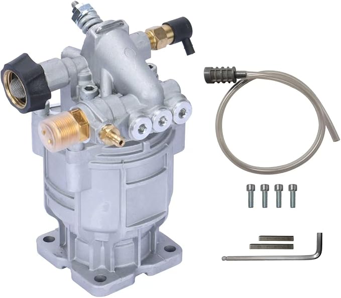 OEM Technologies 3/4" Shaft Horizontal replacement Pressure Washer Pump rebuilt kit,Max 3400 PSI,2.5 GPM, Compatible with Homelite, Troybilt, Generac,Genmax,Simpson, Ryobi,Karcher etc