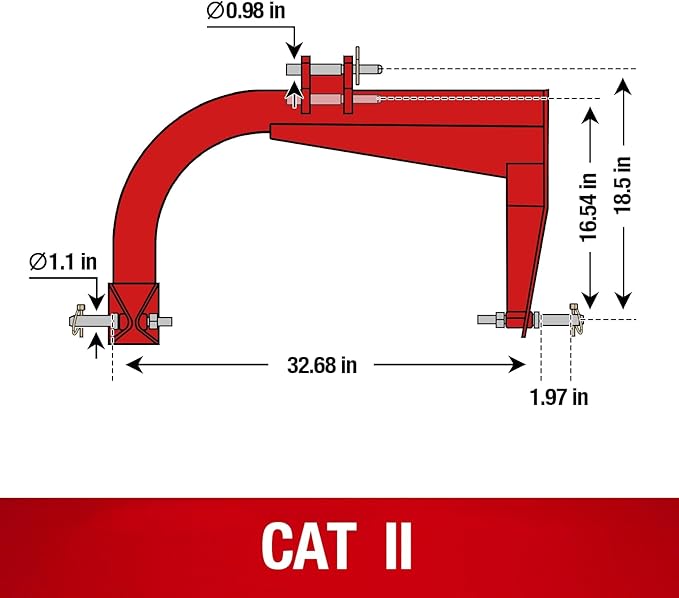 MechMaxx 6FT PTO 3-Point Disc Mower Attachments for 35-80HP Cat.2 Tractor, Model DM6