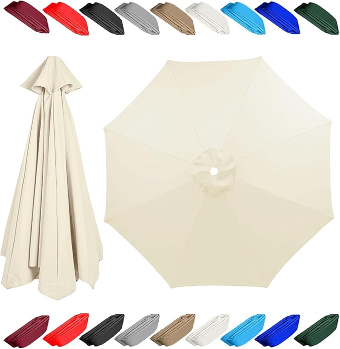11.5ft 13 ft 8 rib umbrella replacement canopy patio umbrella fabric replacement Outdoor Umbrella Polyester Top