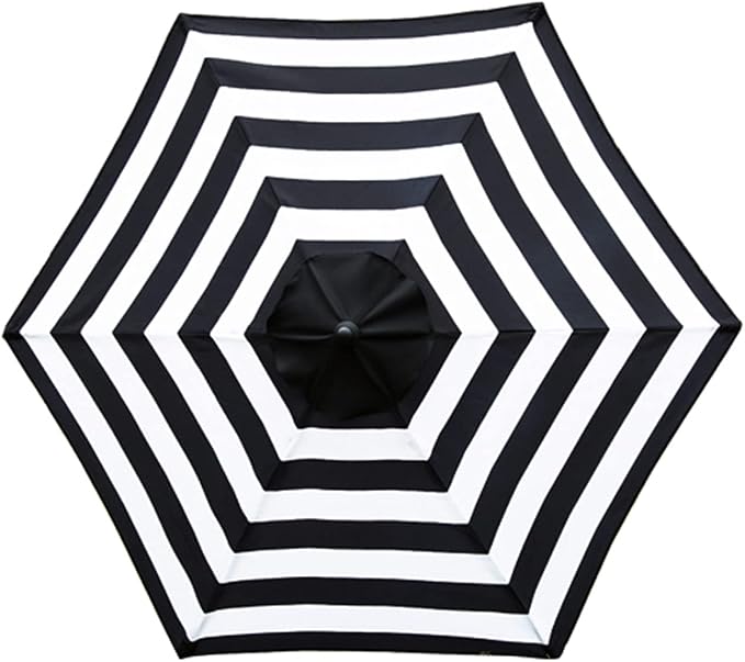 Sunnyglade 7.5ft Patio Umbrella Replacement Canopy Market Umbrella Top Outdoor Umbrella Canopy with 6 Ribs