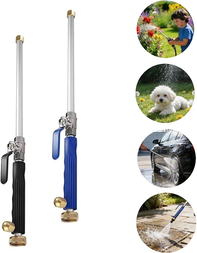 2026 New Model Jet Flux Pro-Power Pressure Washer | 2-in-1 Portable Power Water Gun, Dual Nozzles with Quick-Connect, Effortlessly Handles Car Washing, Patio & Home Cleaning