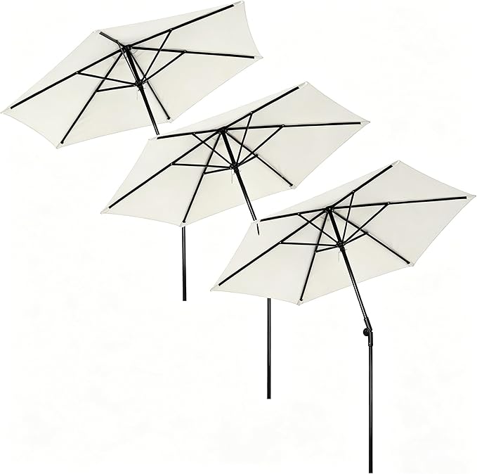Yescom 7.5ft Outdoor Bistro Market Table Umbrella for Restaurant Cafe Rental Patio 250th Celebration Lawn Party Event Shade Yard Deck Railing Parasol