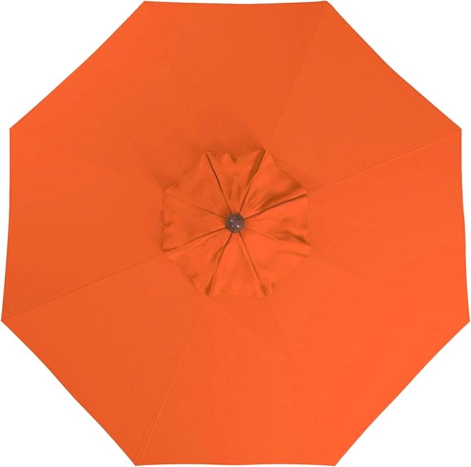 California Umbrella 9' Premium Commercial Hardwood Patio Umbrella, Manual Lift With Pacifica Tuscan Fabric