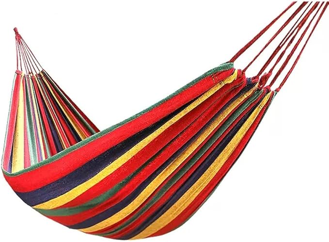 Outdoor Hammock Anti-Rollover Travel Camping Portable Hammock Hanging Chair Outdoor Portable Camping Travel Equipment (Color : Red-b, Size : 190 * 80cm)