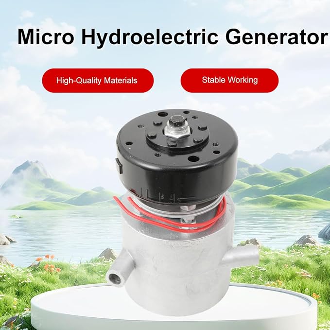 Hydro Water Turbine Generator, 1000W Micro Hydroelectric Generator 220V Three-Pipe AC High Power with Ballast & 150mm(3 X 50mm) Inlet Fitting, 10L/S