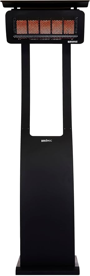Bromic Tungsten Smart Heat Freestanding 11000W Gas Patio Heater - Propane Gas (LPG), 500 Series, 110V, Black Finish - BH0510001