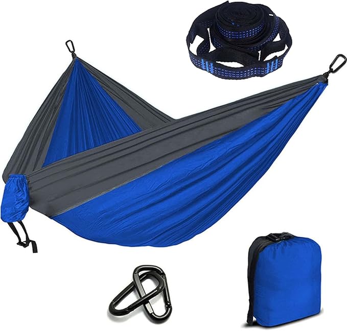 Camping Hammocks for Outside, Double Hammock Chair Outdoor, Portable Hammock for Trees, Hammocks for Outside Heavy Duty, for Beach, Backyard, Patio