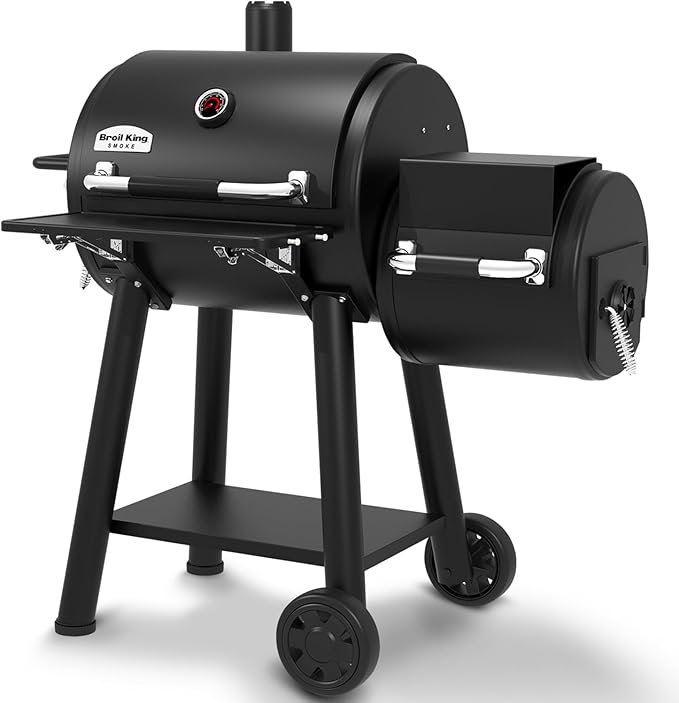 Broil King 955050 Regal Charcoal Offset 400 Smoker and Grill, Black