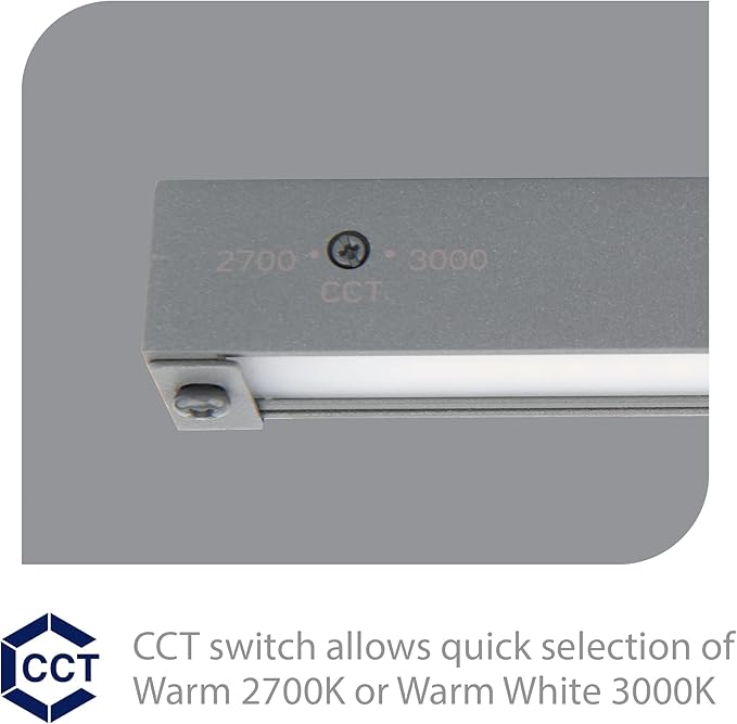 WAC Landscape Lighting, Hardscape 12in LED 12V Strip Light with Quick Release and 2-CCT 2700K-3000K in Graphite