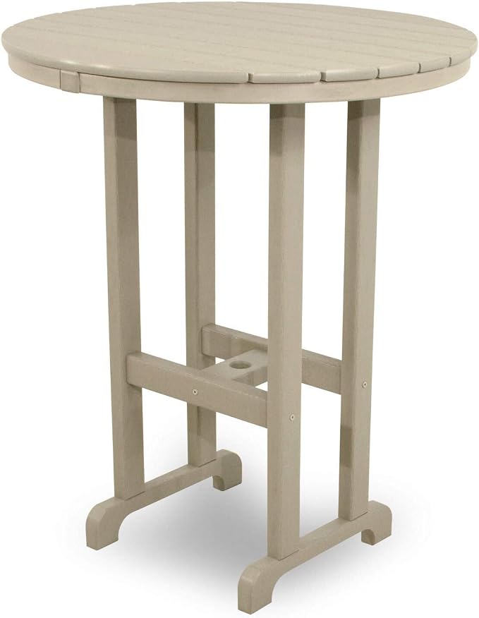 Ivy Terrace Classics Round 36" Bar Table Ivory