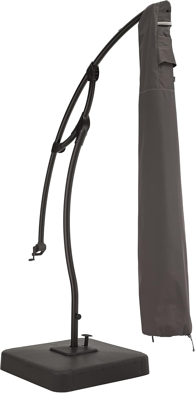 Classic Accessories Ravenna Water-Resistant 13 Foot Offset Patio Umbrella Canopy Cover, Patio Furniture Covers